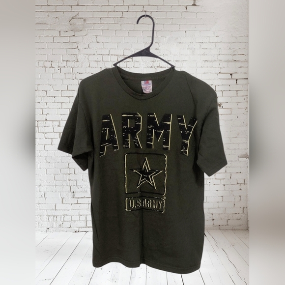 Men's Olive Green U.S. Army Tee Size Medium - Picture 1 of 3